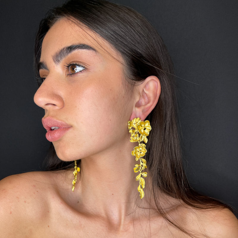 Palestro Milano Orecchini Oro colato