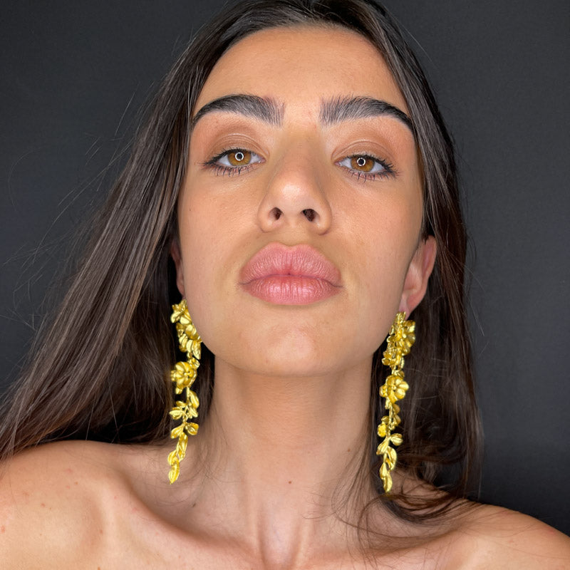 Palestro Milano Orecchini Oro colato