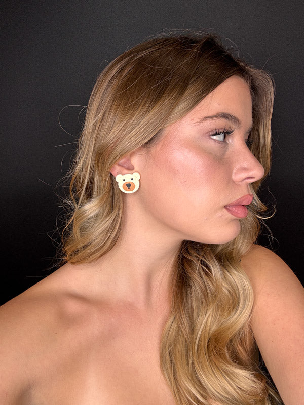 Palestro Milano Orecchini Orsetto Ricamato