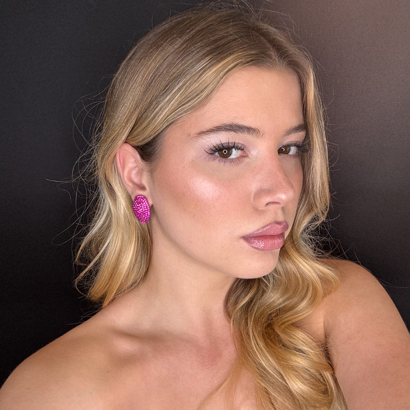 Palestro Milano Orecchini Ovali di zirconi