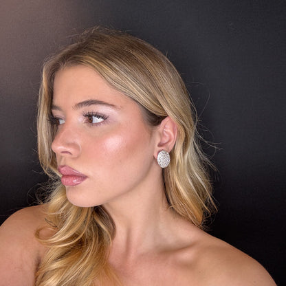 Palestro Milano Orecchini Ovali di zirconi