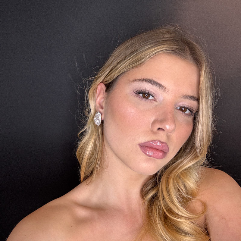 Palestro Milano Orecchini Ovali di zirconi