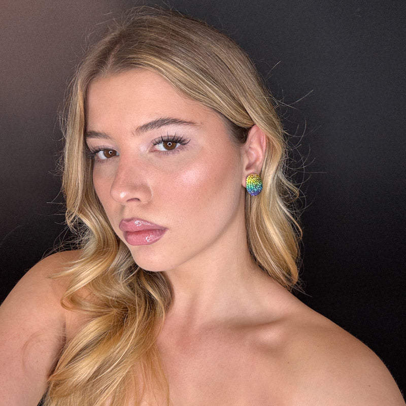 Palestro Milano Orecchini Ovali di zirconi