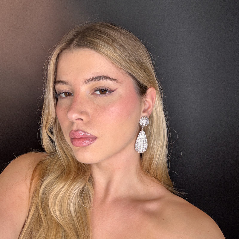 Palestro Milano Orecchini Palloncino di zirconi