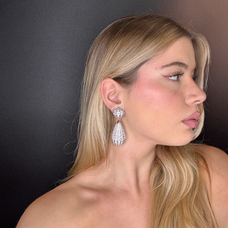 Palestro Milano Orecchini Palloncino di zirconi