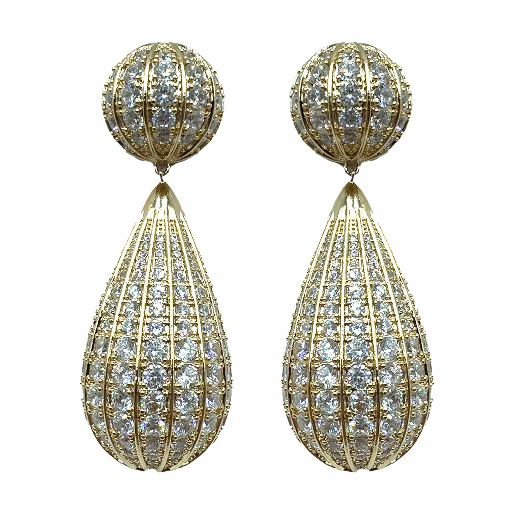 Palestro Milano Orecchini Palloncino di zirconi