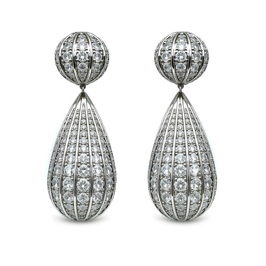 Palestro Milano Orecchini Palloncino di zirconi