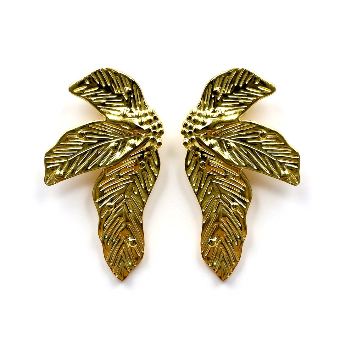 Palestro Milano Orecchini Palme Gold Plated