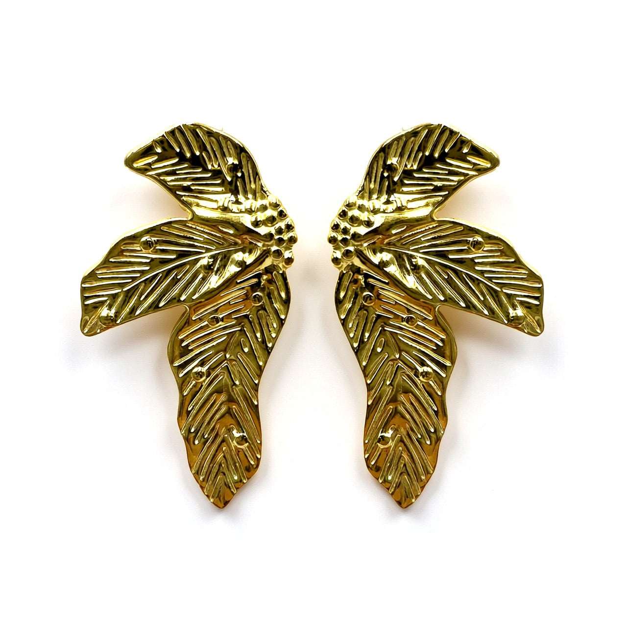 Palestro Milano Orecchini Palme Gold Plated