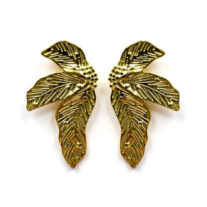 Palestro Milano Orecchini Palme Gold Plated
