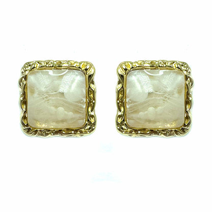 Palestro Milano Orecchini Panna Bottoni Vintage