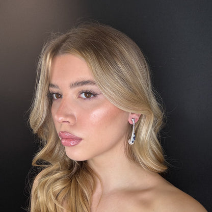 Palestro Milano Orecchini Pavè con perla