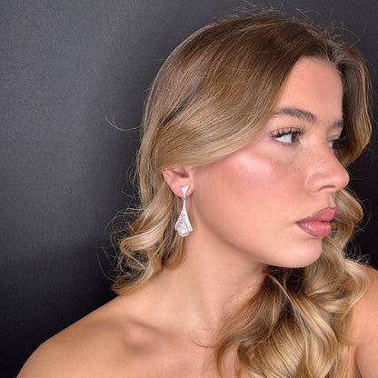 Palestro Milano Orecchini Pavè con perla