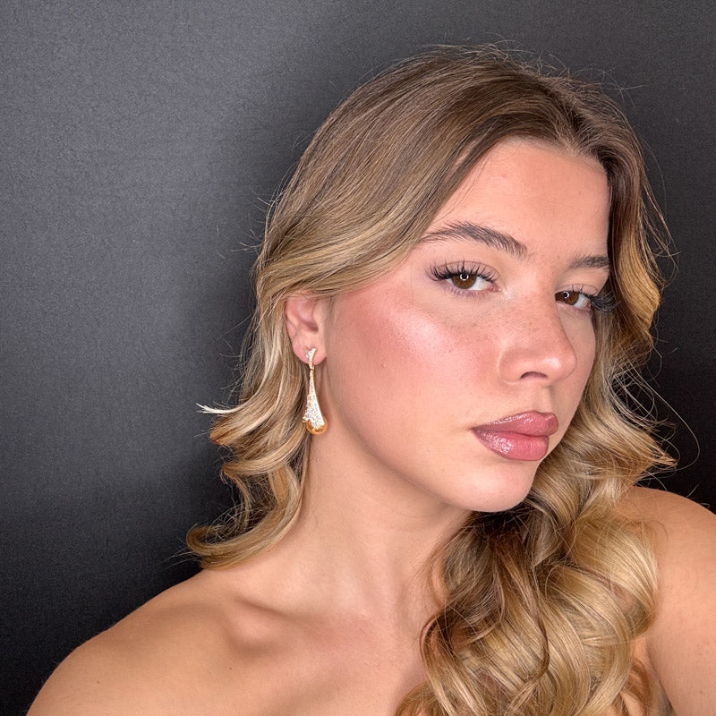 Palestro Milano Orecchini Pavè con perla