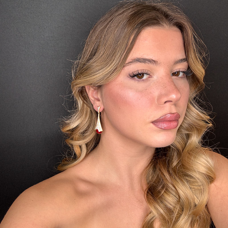 Palestro Milano Orecchini Pavè con perla