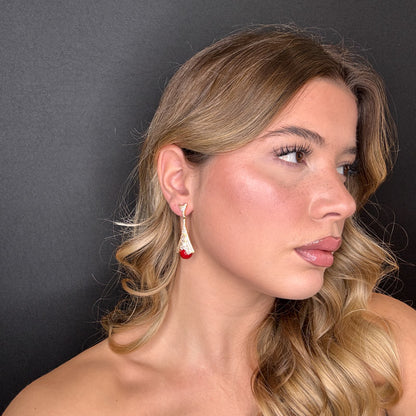 Palestro Milano Orecchini Pavè con perla