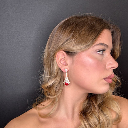 Palestro Milano Orecchini Pavè con perla