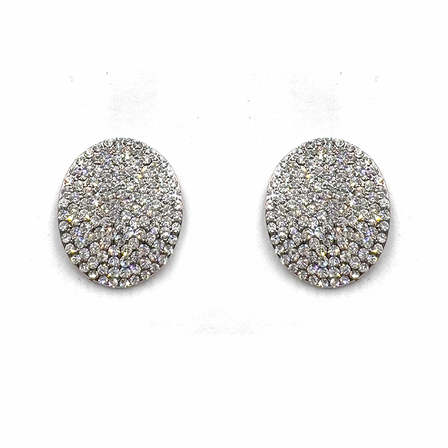 Palestro Milano Orecchini Pavè Ovale