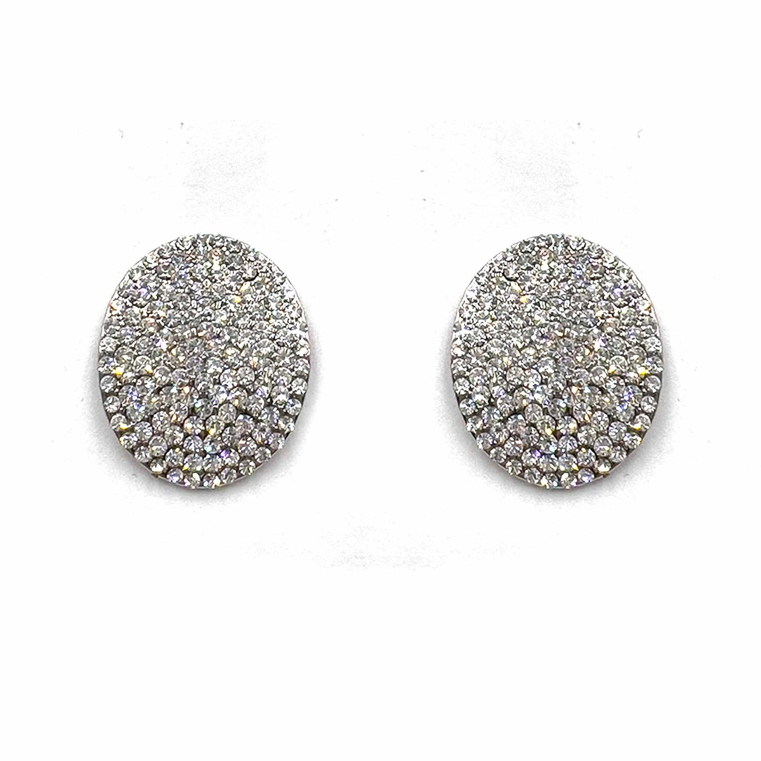 Palestro Milano Orecchini Pavè Ovale