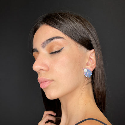 Palestro Milano Orecchini Pecorelle in Argento 925