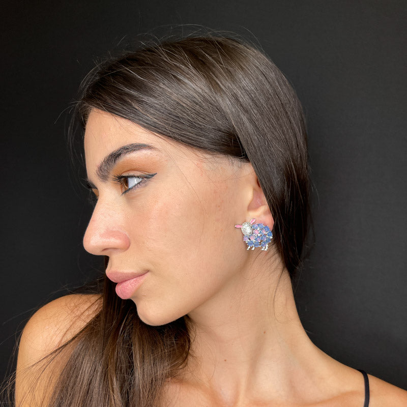 Palestro Milano Orecchini Pecorelle in Argento 925