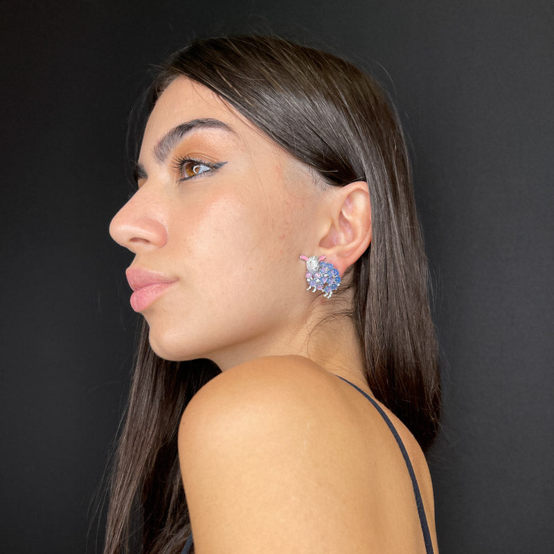 Palestro Milano Orecchini Pecorelle in Argento 925