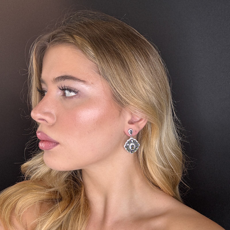 Palestro Milano Orecchini Pendente opalescente blu