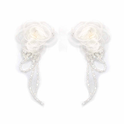 Palestro Milano Orecchini Peonie in tulle