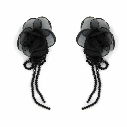 Palestro Milano Orecchini Peonie in tulle