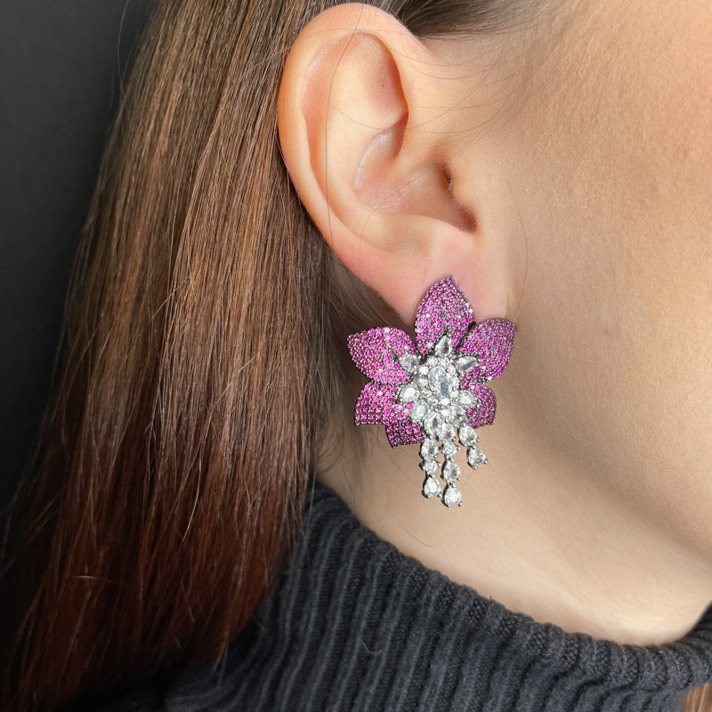 Palestro Milano Orecchini Peonie Preziose