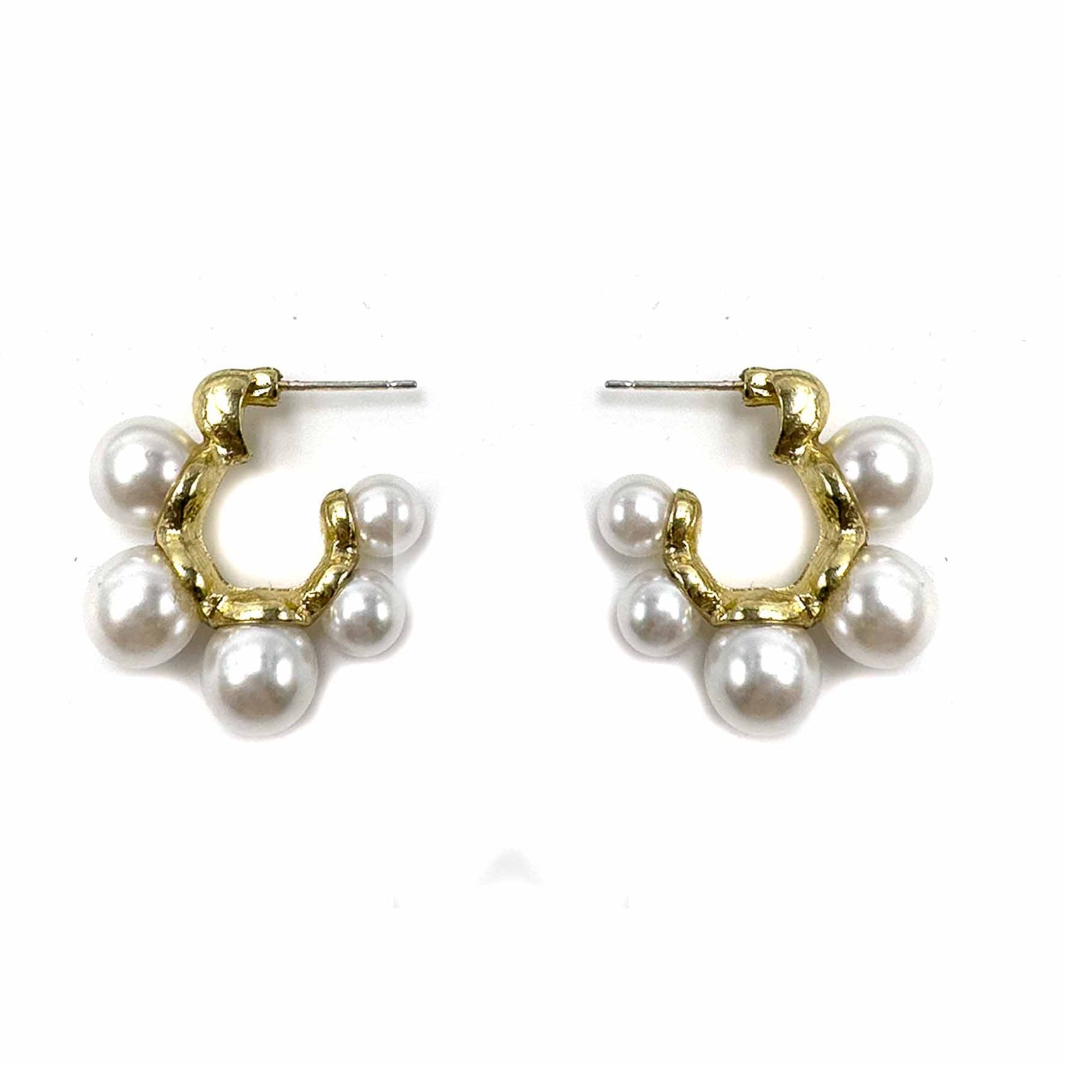 Palestro Milano Orecchini Perla Cerchietti di perline