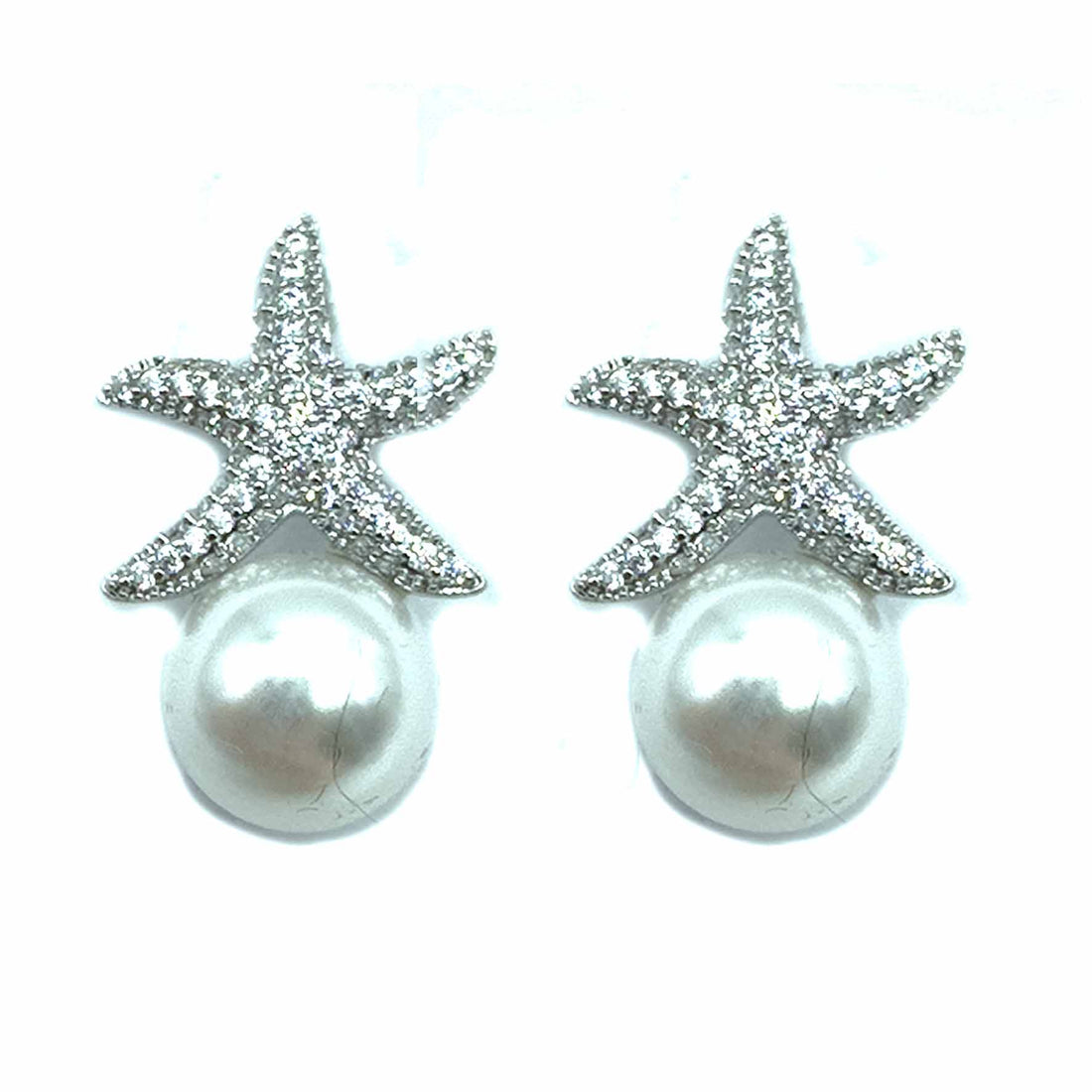 Palestro Milano Orecchini Perla con mini stella marina
