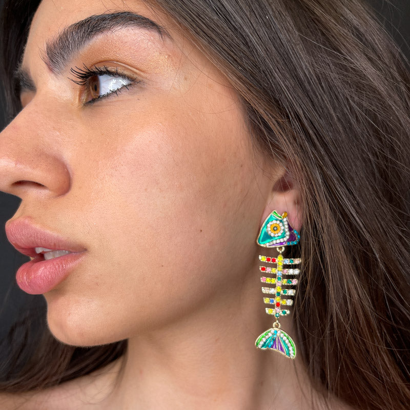 Palestro Milano Orecchini Pesciolino