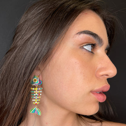 Palestro Milano Orecchini Pesciolino