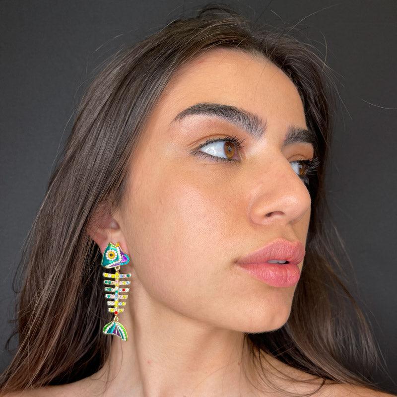 Palestro Milano Orecchini Pesciolino