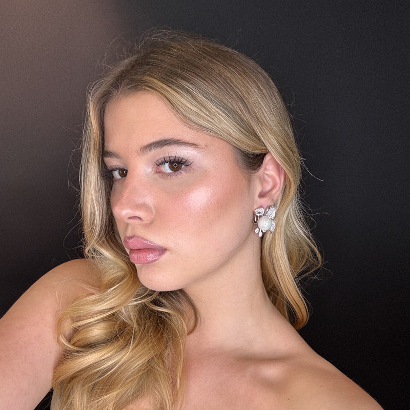 Palestro Milano Orecchini Petali con perla big