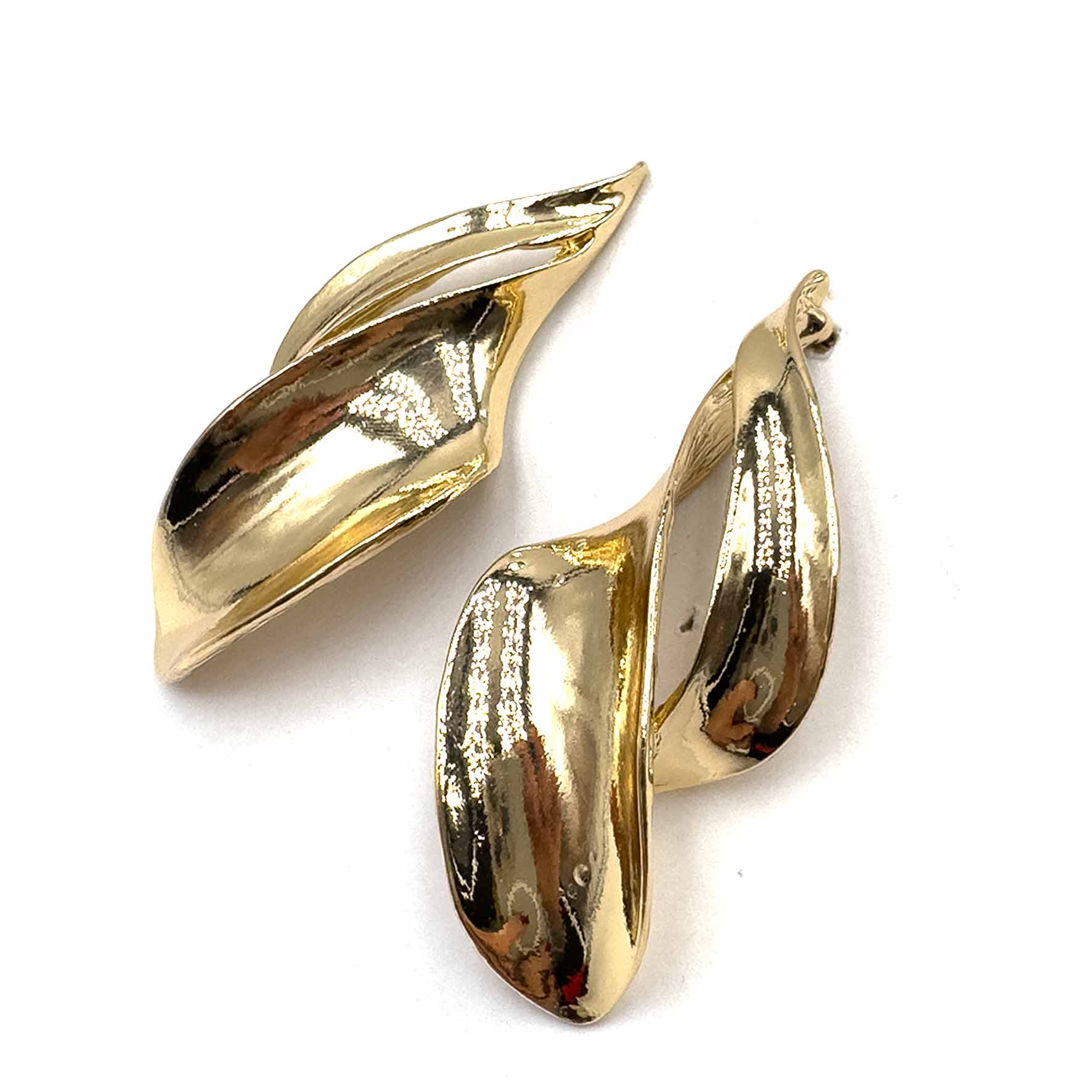 Palestro Milano Orecchini Petali Gold Plated