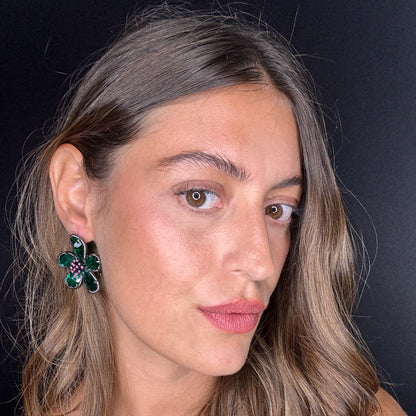 Palestro Milano Orecchini Petali Preziosi