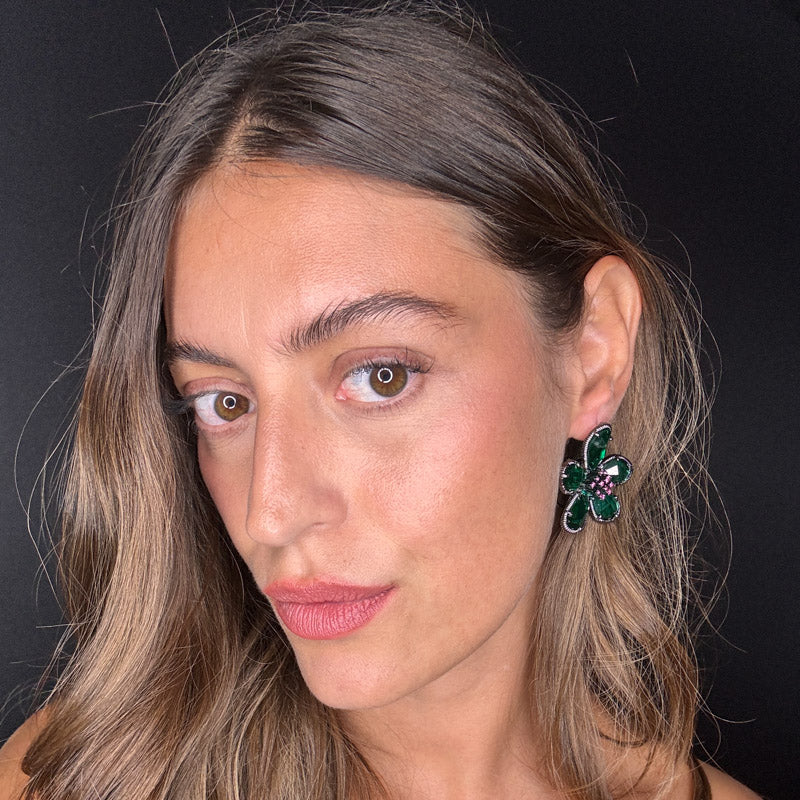 Palestro Milano Orecchini Petali Preziosi