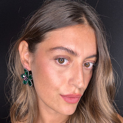 Palestro Milano Orecchini Petali Preziosi