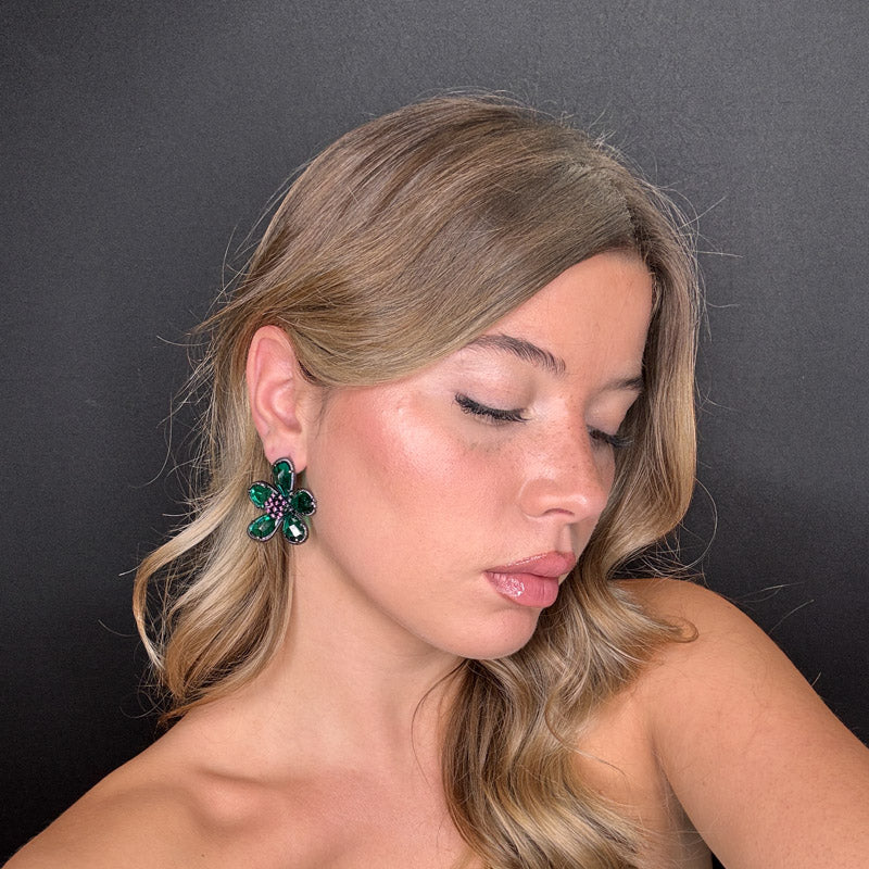 Palestro Milano Orecchini Petali Preziosi