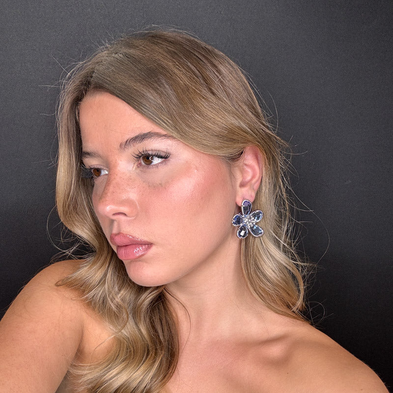 Palestro Milano Orecchini Petali Preziosi