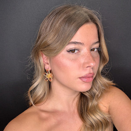 Palestro Milano Orecchini Petali Preziosi