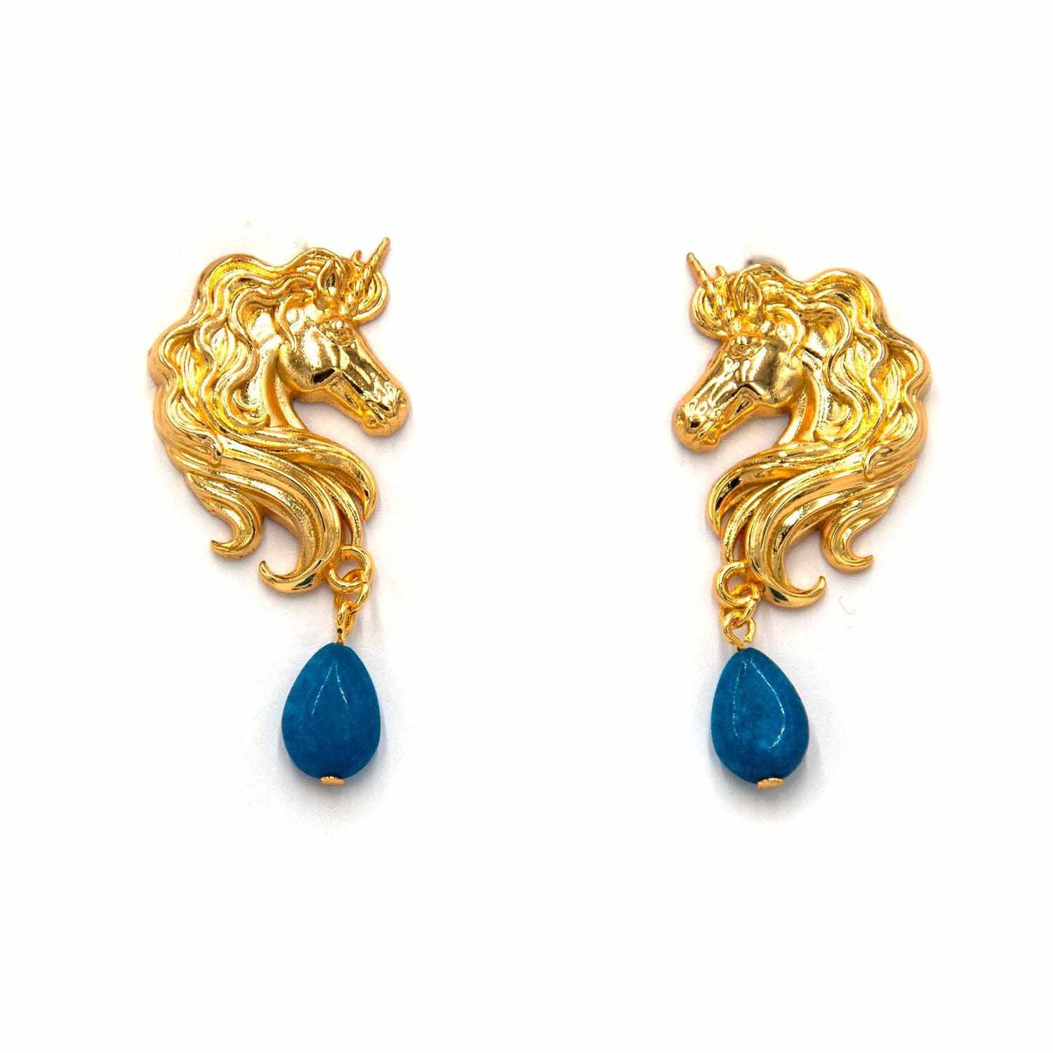 Palestro Milano Orecchini Pietra azzurra Unicorni