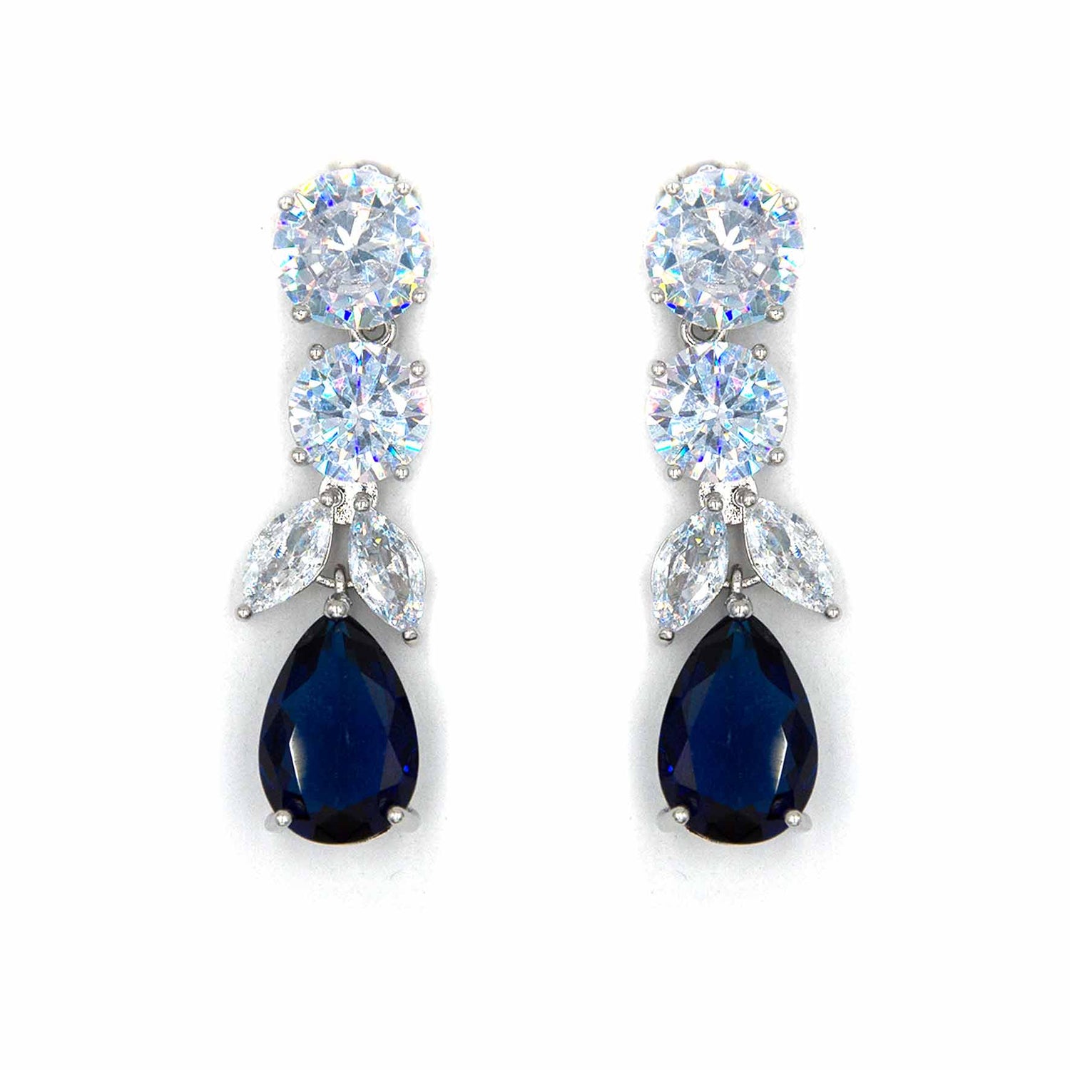 Palestro Milano Orecchini Pietra Blu Cascata preziosa