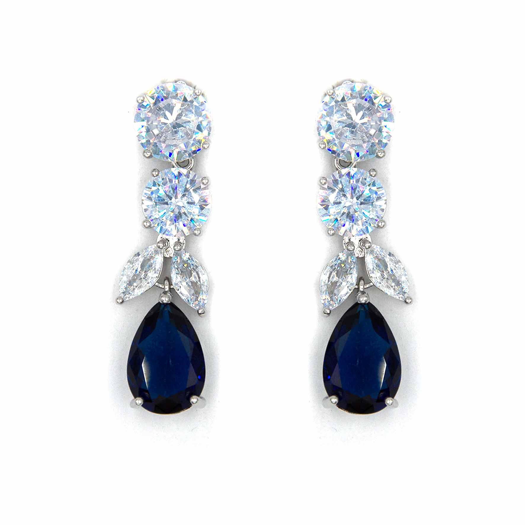 Palestro Milano Orecchini Pietra Blu Cascata preziosa