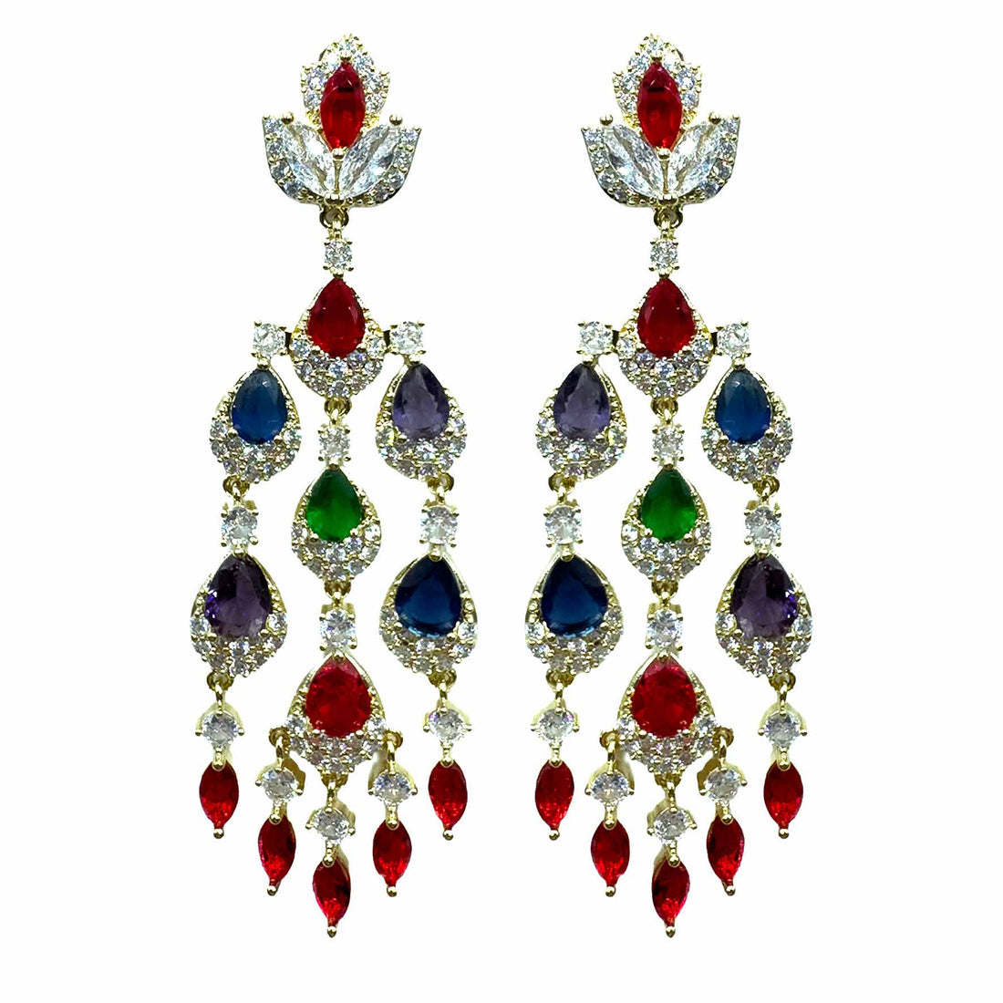 Palestro Milano Orecchini Pietre Preziose Cadenti