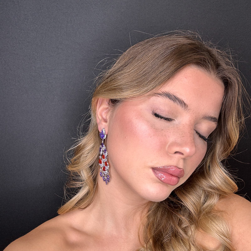 Palestro Milano Orecchini Pietre Preziose Cadenti