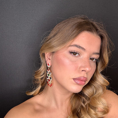 Palestro Milano Orecchini Pietre Preziose Cadenti