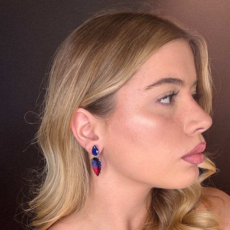 Palestro Milano Orecchini Pietre sfumate a Goccia